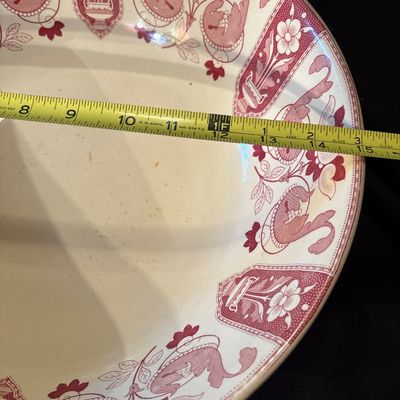Sale Photo Thumbnail #45: From the 1800s, red transfer bowl. Made in England