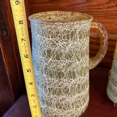 Sale Photo Thumbnail #941: Includes amazing glass holder. Four green and two yellow glasses, picture is green.