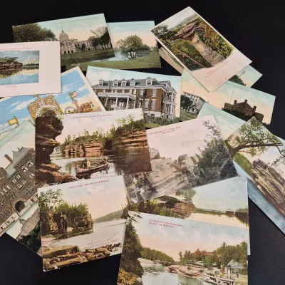 Lot of Vintage Post Cards form Wisconsin - Unused 