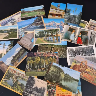 Lot of 26 Postcards from the 1950's