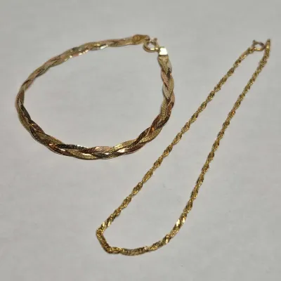 2 14K Gold Bracelets -5g