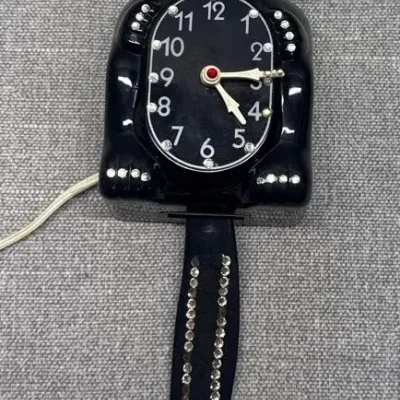 Black Cat Wall Clock