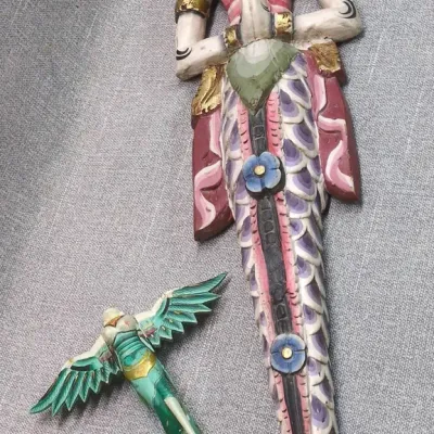 Balinese Wood Carving Wall Art