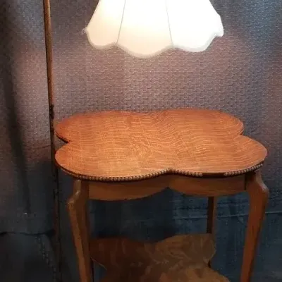 Side Table And Floor Lamp