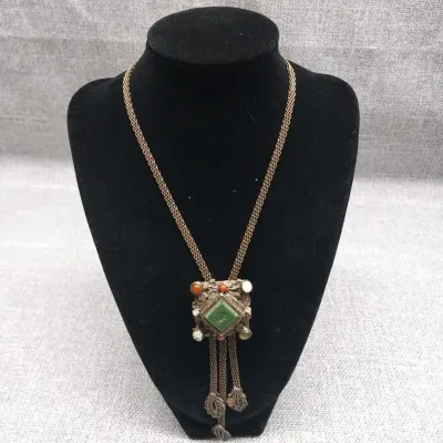 Lariat Bolo Style Vintage Necklace 