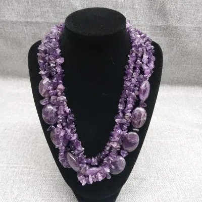 Amethyst Multi-strand Necklace Lot #2