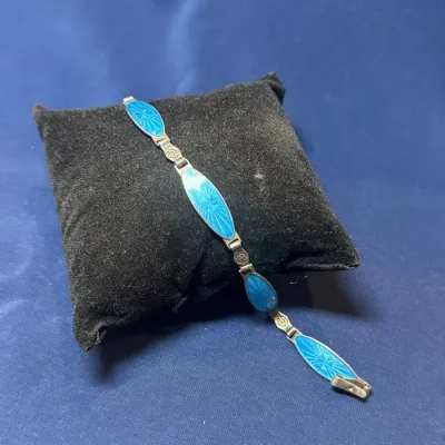 Silver (935) & Enamel Bracelet 