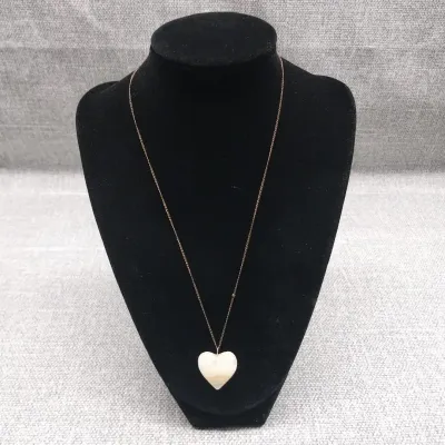 Onyx Heart On 12k Gold Filled Chain