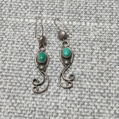 Sterling & Turquoise Dangle Earrings 