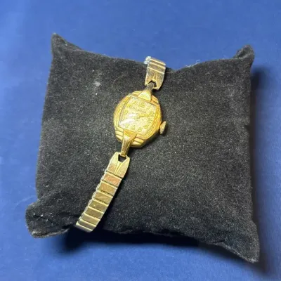 Bulova Watch With 14k Bezel