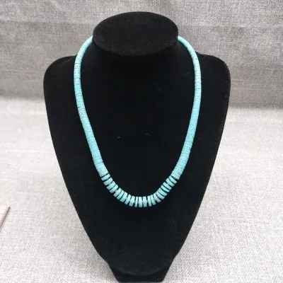 Turquoise Heishi Shell Necklace Lot #2