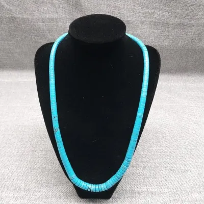 Turquoise Heishi Shell Necklace Lot #3