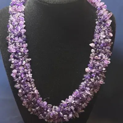 Amethyst Collar Necklace 