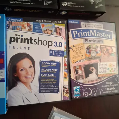 HP 6525 PHOTOSMART WIRELESS PRINTER AND SOME SOFTWARE