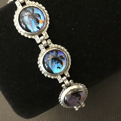 Art Deco Morpho Butterfly Wing Bracelet