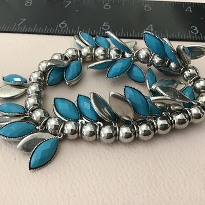 Faux Turquoise Tear Drop Bracelet