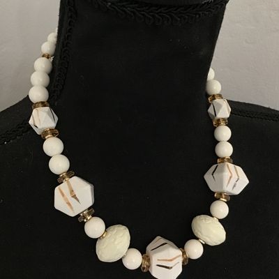 Vintage Japan Necklace Yellow Gold Tones