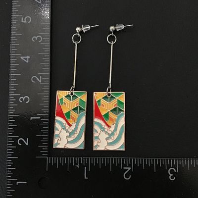 Giyu Tomoika Hanafuda earrings