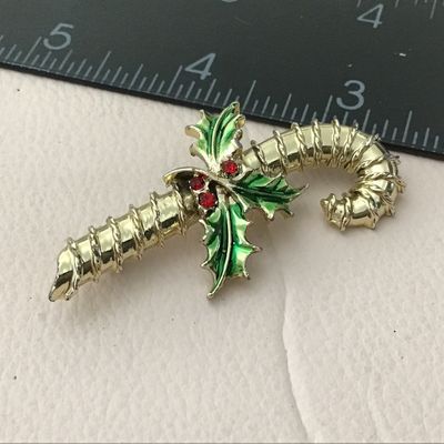 Vintage Candy Cane Brooch