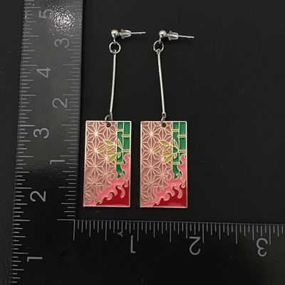 Nezuko Kamado Hanafuda earrings