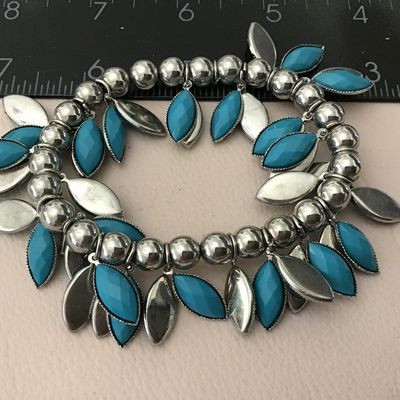 Faux Turquoise Tear Drop Bracelet