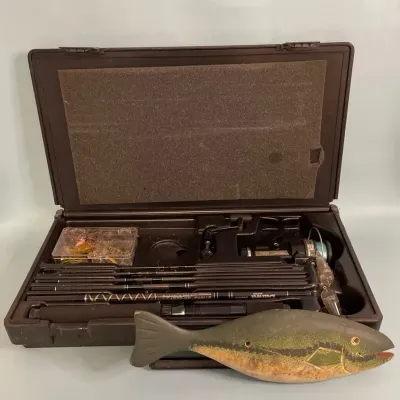 Vintage daiwa travel fishing pole and more