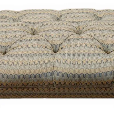 Versatile colorway tufted oversized ottoman