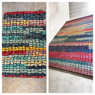 Vibrant 9x12 safavieh knotted cotton and wool blend rug and mat