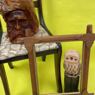 Vintage carved decor and more