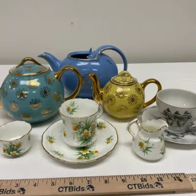 Vintage mcm hall teapots more