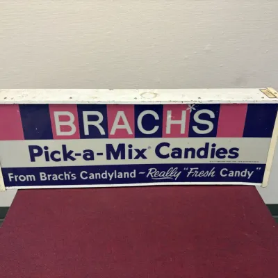 Vintage brachs pick a mix candies lighted advertising display sign