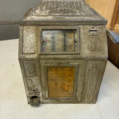 
Item Closing order

0
Ready
Vintage Countertop “Climax” 1¢ Cast Iron Gum Vendor Machine