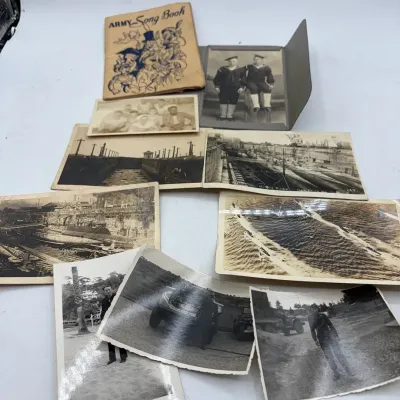 Vintage U.S. Navy Submarine & Military Ephemera Collection – Norfolk Navy Yard RPPC, Sailor Portrait