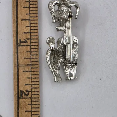 LOT 58: Collection of 5 Vintage Silvertone Brooches Mazer & More