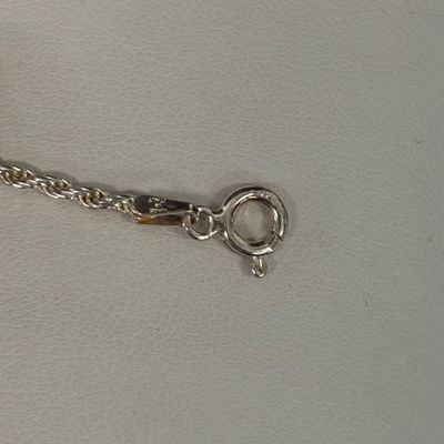 LOT 85: Sterling 925 Jewelry Collection - (3) Anklets 7.6g, Pendant Necklace 3.0gtw & Filigree Ring 3.0gtw Sz 9