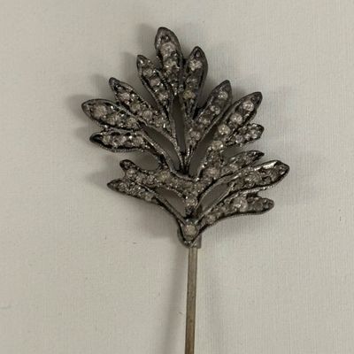LOT 102: Vintage Rhinestone Stick Pins and Belt Buckle