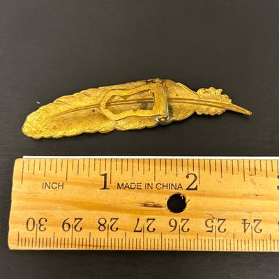 LOT 70: Gold Vermeil 925 Layered Filigree Flower Brooch 7.75gtw with a Vintage Czechoslovakian Filigree Belt Buckle & More