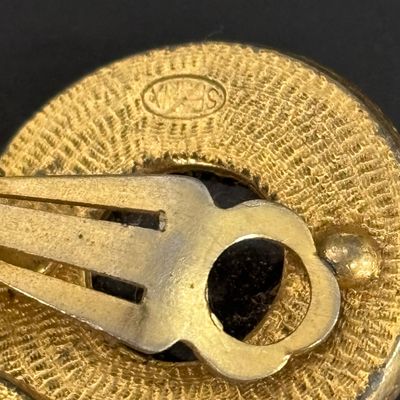 LOT 70: Gold Vermeil 925 Layered Filigree Flower Brooch 7.75gtw with a Vintage Czechoslovakian Filigree Belt Buckle & More