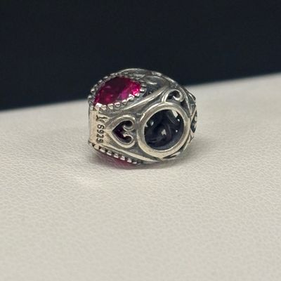LOT 68: Sterling 925 / Semiprecious Gemstone Earrings with Sterling Pandora Charm Bracelet Beads 11.0gtw