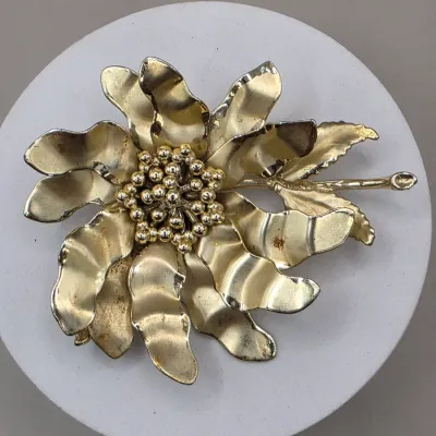 LOT: 59 Vintage Silver and Gold Tone Brooches, Pins, & Clip-Ons Royal Adderly, Coro, Boucher & More