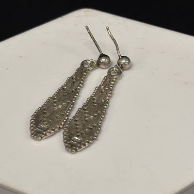 LOT 94: Vintage Art Deco-Style 925 Sterling Earrings 5.1g with 925 Sterling Bracelet 5.0g
