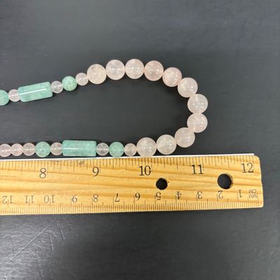 LOT 81: Beautiful Statement Cut Shell Necklace, Amethyst Color Stone Necklace, Pink & Green Jade Color Stone Necklace, Pearl Set,...