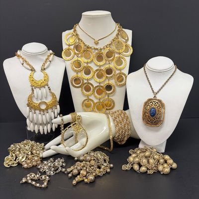 LOT 80: Gold-Tone Fashion Jewelry Collection