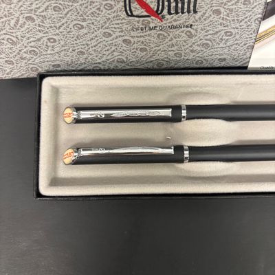 LOT 30: Vintage Cross 1/20 10Kt GF Pen with Gold-Tone Quill, Silver-Tone Cross & More
