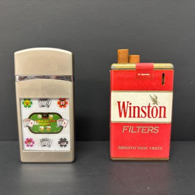 LOT 36: Vintage and Contemporary Lighters with Keychains & More