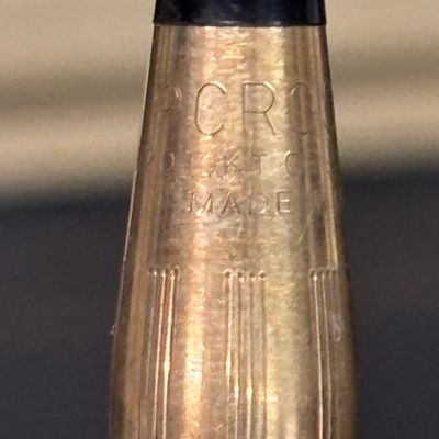 LOT 30: Vintage Cross 1/20 10Kt GF Pen with Gold-Tone Quill, Silver-Tone Cross & More