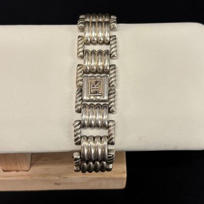 LOT 50: Judith Ripka Sterling 925 Watch 61.96gtw