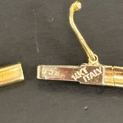 LOT 54: Diamond and 14K Gold Pendant on 14K Gold Chain 16.1gtw
