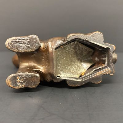 LOT 33: Wally Frank LTD Carved Wood Horse Head Pipe with Scottish Terrier Metal Pipe Holder & Silent Butler