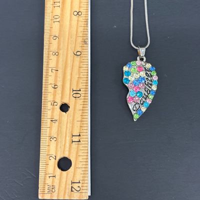 LOT 48: Vintage Rhinestone Jewelry with Glass Aurora Borealis Bead Necklace